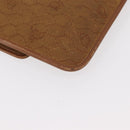 Christian Dior Honeycomb Canvas Chain Shoulder Bag Gold Brown Auth 151879-12