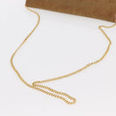 Christian Dior Honeycomb Canvas Chain Shoulder Bag Gold Brown Auth 151879-7