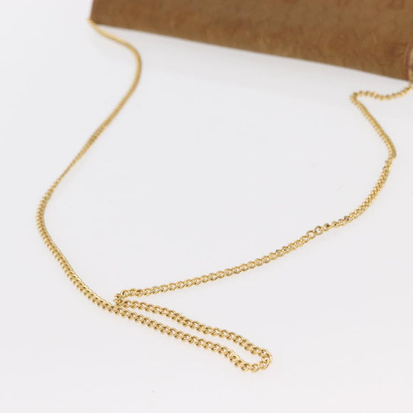 Christian Dior Honeycomb Canvas Chain Shoulder Bag Gold Brown Auth 151879