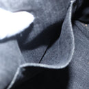 PRADA Canapa PM Hand Bag Denim 2way Black Gold Auth 151881-23