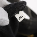 PRADA Canapa PM Hand Bag Denim 2way Black Gold Auth 151881-12