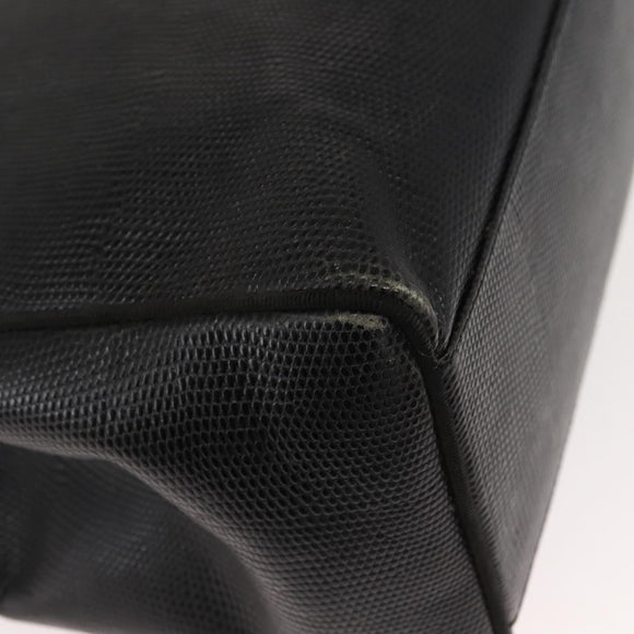 Salvatore Ferragamo Tote Bag Leather Black Gold Auth 151882