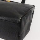 Salvatore Ferragamo Tote Bag Leather Black Gold Auth 151882-14