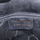 Salvatore Ferragamo Tote Bag Leather Black Gold Auth 151882-12