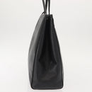 Salvatore Ferragamo Tote Bag Leather Black Gold Auth 151882-4