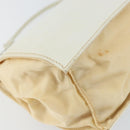 PRADA Chain Shoulder Bag Leather White Auth 151883-16