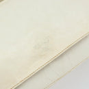 PRADA Chain Shoulder Bag Leather White Auth 151883-17