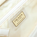 PRADA Chain Shoulder Bag Leather White Auth 151883-18