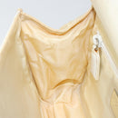 PRADA Chain Shoulder Bag Leather White Auth 151883-20