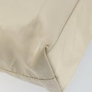 PRADA Tote Bag Nylon White Silver Auth 151884-16