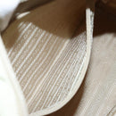 PRADA Tote Bag Nylon White Silver Auth 151884-22