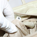 PRADA Tote Bag Nylon White Silver Auth 151884-11