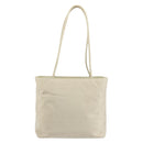PRADA Tote Bag Nylon White Silver Auth 151884-2