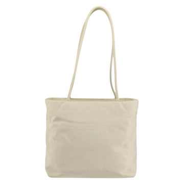 PRADA Tote Bag Nylon White Silver Auth 151884 - 0