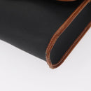 Christian Dior Shoulder Bag Nylon Black Gold Auth 151885-15