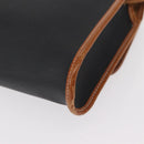 Christian Dior Shoulder Bag Nylon Black Gold Auth 151885-17