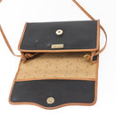 Christian Dior Shoulder Bag Nylon Black Gold Auth 151885-9