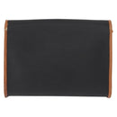 Christian Dior Shoulder Bag Nylon Black Gold Auth 151885-2