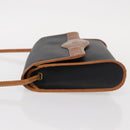 Christian Dior Shoulder Bag Nylon Black Gold Auth 151885-4