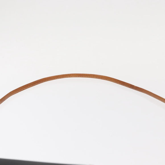 Christian Dior Shoulder Bag Nylon Black Gold Auth 151885