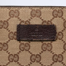 GUCCI GG Canvas Shoulder Bag Beige Silver 110054 Auth 151886-17