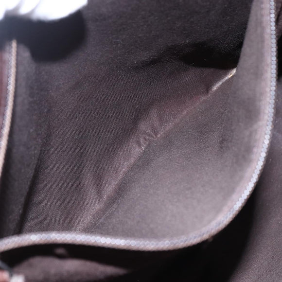 GUCCI GG Canvas Shoulder Bag Beige Silver 110054 Auth 151886