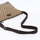GUCCI GG Canvas Shoulder Bag Beige Silver 110054 Auth 151886-7