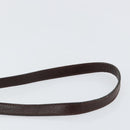 CELINE C Sulky Shoulder Bag Canvas Leather Brown Gold Auth 151887-8