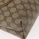 GUCCI GG Supreme Web Sherry Line Tote Bag PVC Beige Red 40 02 003 Auth 151889-10