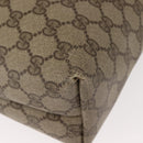 GUCCI GG Supreme Web Sherry Line Tote Bag PVC Beige Red 40 02 003 Auth 151889-15