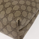 GUCCI GG Supreme Web Sherry Line Tote Bag PVC Beige Red 40 02 003 Auth 151889-16