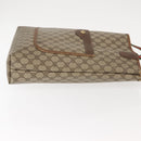 GUCCI GG Supreme Web Sherry Line Tote Bag PVC Beige Red 40 02 003 Auth 151889-3