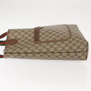 GUCCI GG Supreme Web Sherry Line Tote Bag PVC Beige Red 40 02 003 Auth 151889-5