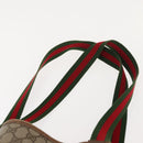 GUCCI GG Supreme Web Sherry Line Tote Bag PVC Beige Red 40 02 003 Auth 151889-9