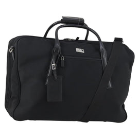 GUCCI Boston Bag Nylon Black Silver 012 0393 12 Auth 151894