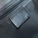 GUCCI Boston Bag Nylon Black Silver 012 0393 12 Auth 151894-22
