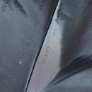 GUCCI Boston Bag Nylon Black Silver 012 0393 12 Auth 151894-26