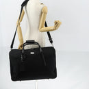 GUCCI Boston Bag Nylon Black Silver 012 0393 12 Auth 151894-27