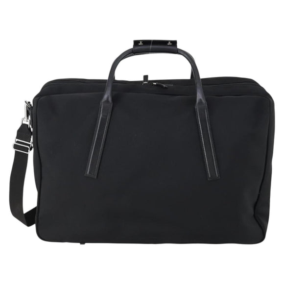 GUCCI Boston Bag Nylon Black Silver 012 0393 12 Auth 151894