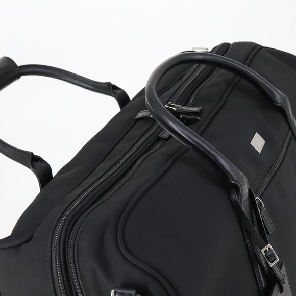 GUCCI Boston Bag Nylon Black Silver 012 0393 12 Auth 151894