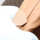 CELINE Macadam Canvas Boston Bag PVC Brown Gold Auth 151895-12