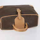 CELINE Macadam Canvas Boston Bag PVC Brown Gold Auth 151895-6