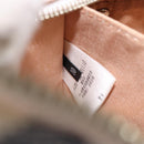 BURBERRY Nova Check Blue Label Shoulder Bag Nylon Beige Silver Auth 151897-12