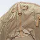 Christian Dior Canage Tote Bag Coated Canvas Beige Gold Auth 151899-21