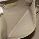 Christian Dior Canage Tote Bag Coated Canvas Beige Gold Auth 151899-24