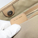 Christian Dior Canage Tote Bag Coated Canvas Beige Gold Auth 151899-12