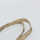 Christian Dior Canage Tote Bag Coated Canvas Beige Gold Auth 151899-8