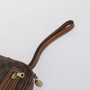 CELINE Macadam Canvas Clutch Bag PVC Leather 3 Set Brown Beige Auth 151904-12