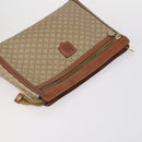 CELINE Macadam Canvas Clutch Bag PVC Leather 3 Set Brown Beige Auth 151904-5
