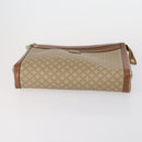 CELINE Macadam Canvas Clutch Bag PVC Leather 3 Set Brown Beige Auth 151904-6